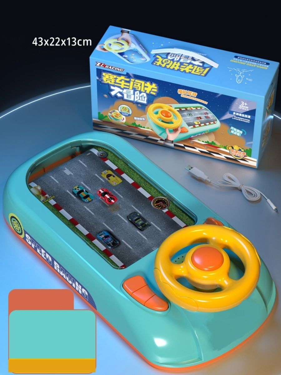 Kids Simulated Driving Toy – Interactive Steering Wheel Car Game & Learning Toy