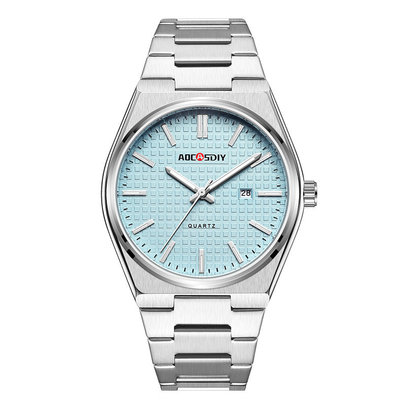 Fashion Steel Quartz Watch – Elegant Stainless Steel Analog Wristwatch for Men & Women