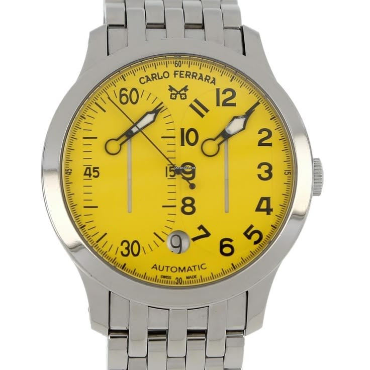 Carlo Ferrara Automatic Silver Stainless Steel Luxury Watch
