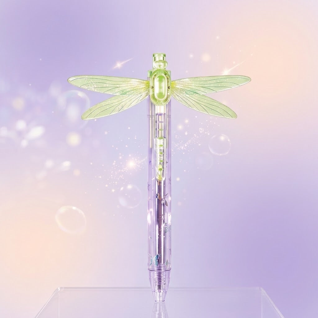 Gleaming Wings Dragonfly Pen – Aesthetic Kawaii Stationery