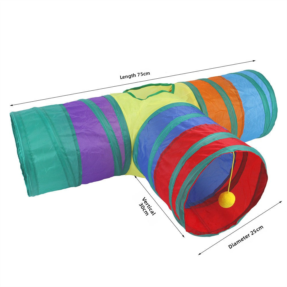 Meow™ Interactive Cat Tunnel – Foldable Play Tunnel & Hideaway Toy for Cats
