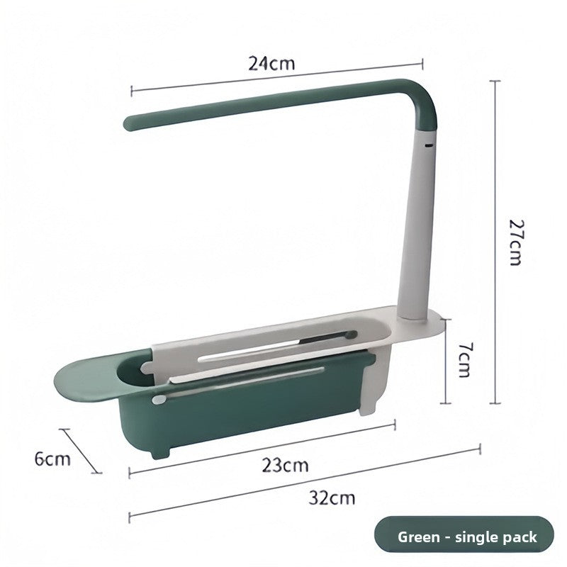 Kitchen Sink Draining Rack – Ventilated Sink Storage & Drying Organizer