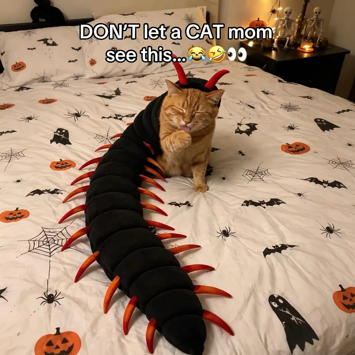 Realistic Scorpion Cat Back Accessory – Funny & Spooky Pet Costume