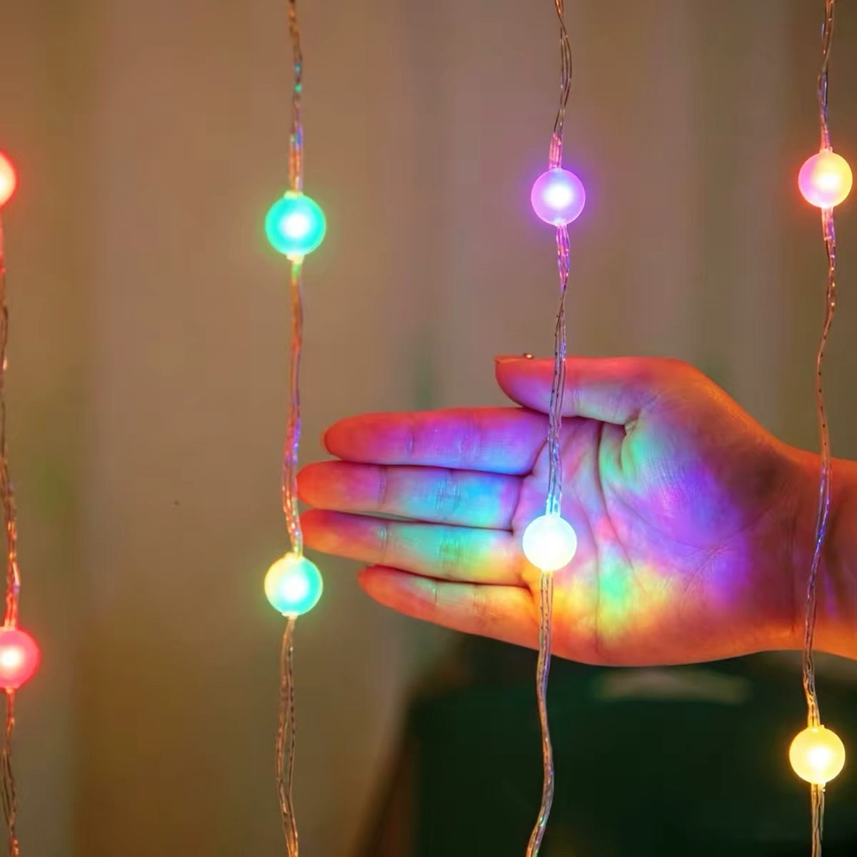 Christmas Balcony LED Lights – Santa & Snowman Holiday Decoration