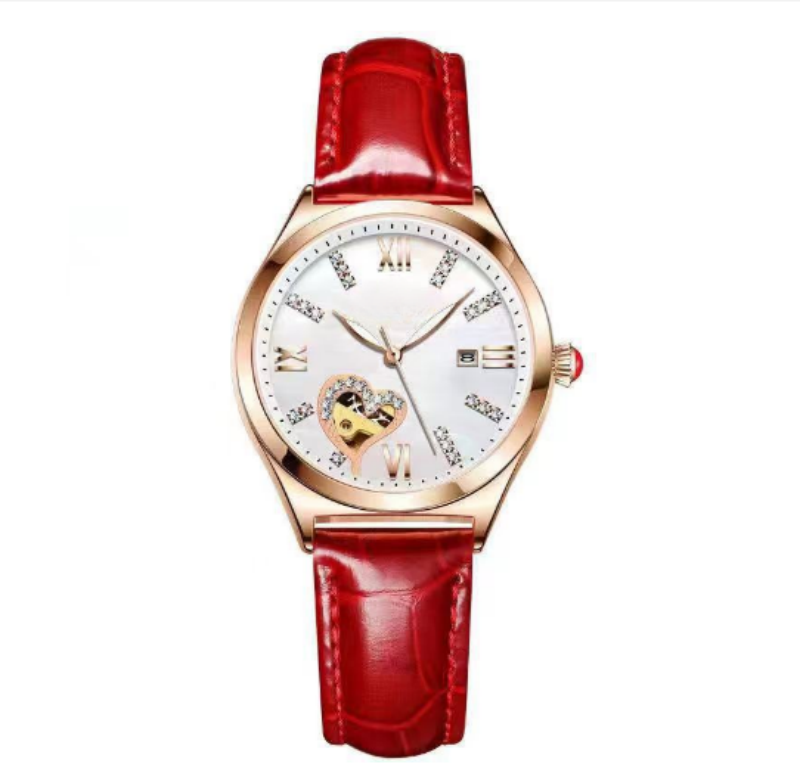 Luminous Calendar Women’s Watch – Elegant Quartz Stainless Steel Wristwatch for Women