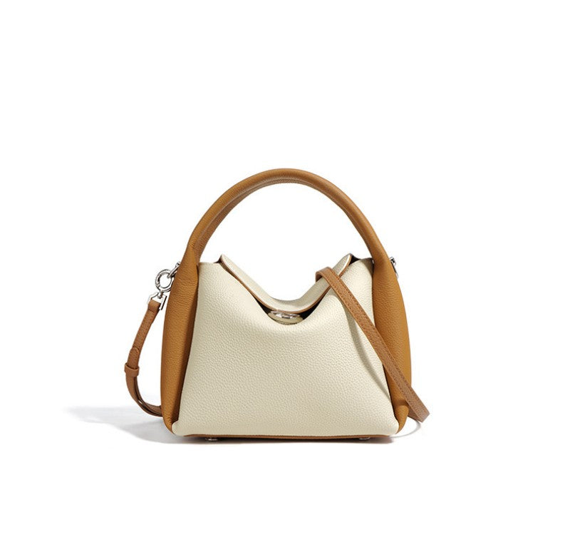 Vintage Genuine Cowhide Shoulder Bag – Premium Leather Handbag