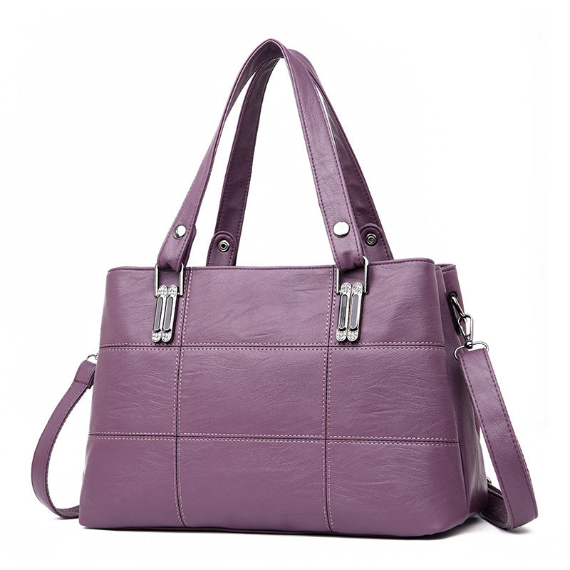 Stylish Patchwork Shoulder Bag – Trendy Everyday Handbag