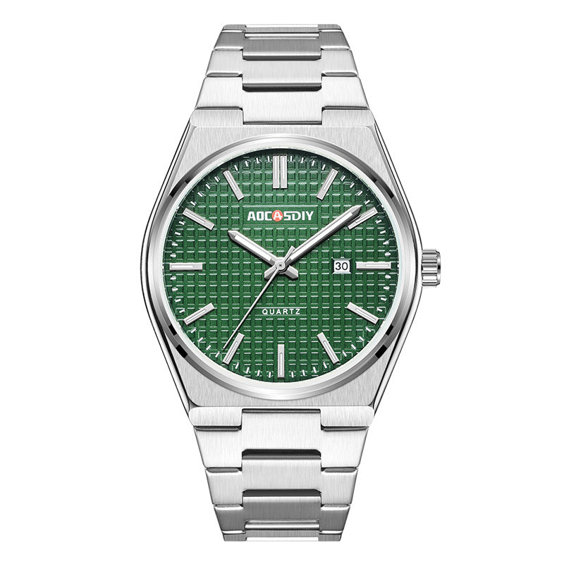 Fashion Steel Quartz Watch – Elegant Stainless Steel Analog Wristwatch for Men & Women