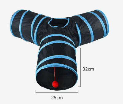 Meow™ Funny Interactive Cat Tunnel – Collapsible Cat Play Tube & Hideaway Toy