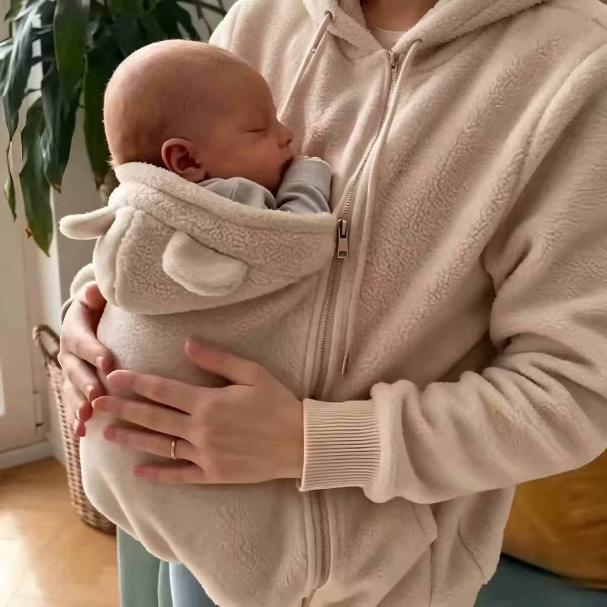 Mom & Baby Cozy Zip-Up Hoodie – SnuggleFit Family Hoodie