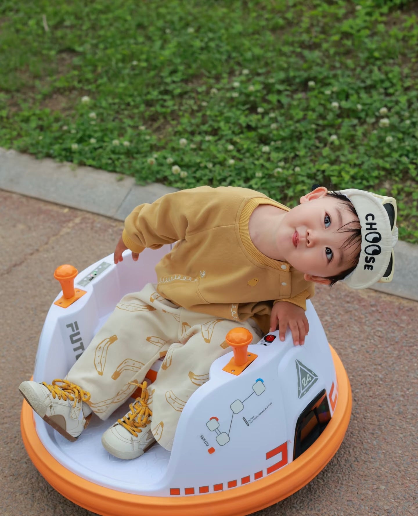 Electric Ride-On Bumper Car for Kids & Toddlers with 360-Degree Spin