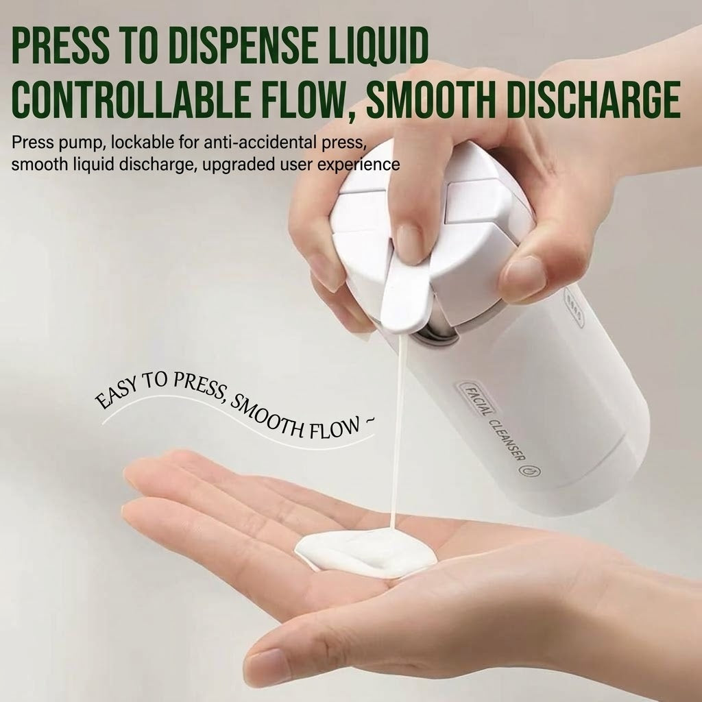 4-in-1 Leakproof Travel Dispenser Bottle Set – Portable Lotion & Liquid Pump Container with Labels