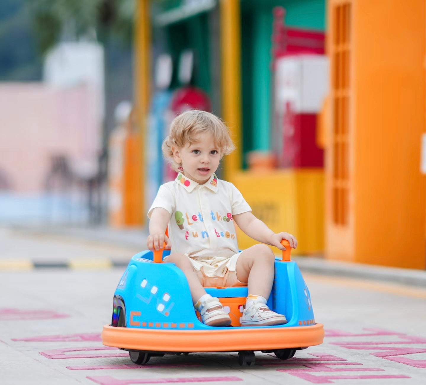 Electric Ride-On Bumper Car for Kids & Toddlers with 360-Degree Spin