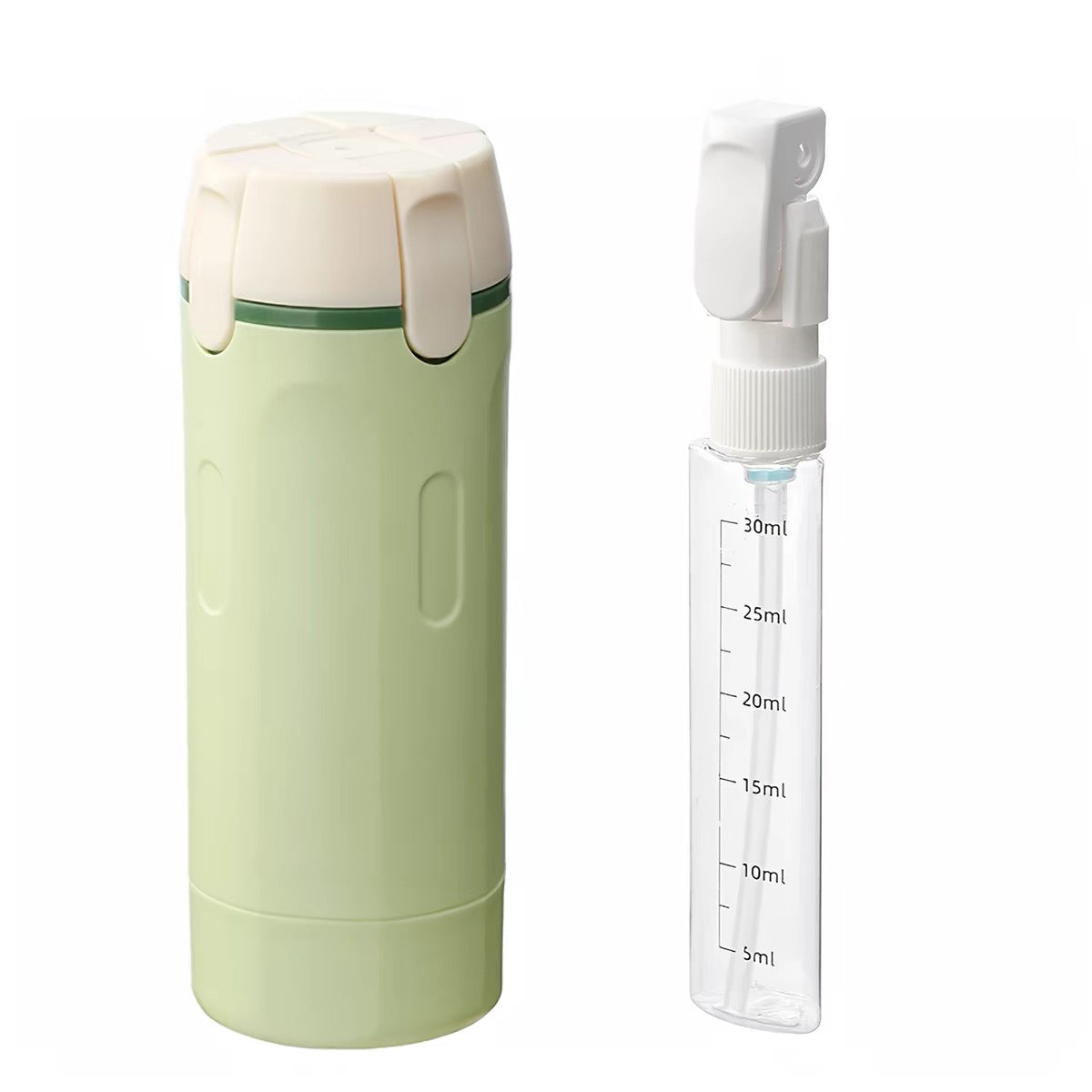 4-in-1 Leakproof Travel Dispenser Bottle Set – Portable Lotion & Liquid Pump Container with Labels