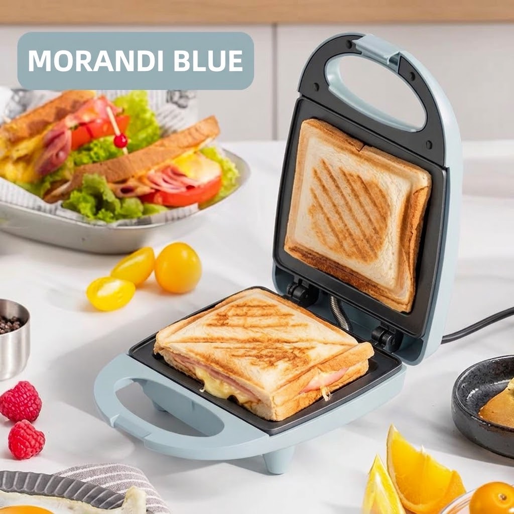 Mini Sandwich & Breakfast Maker – Non-Stick Toast Press