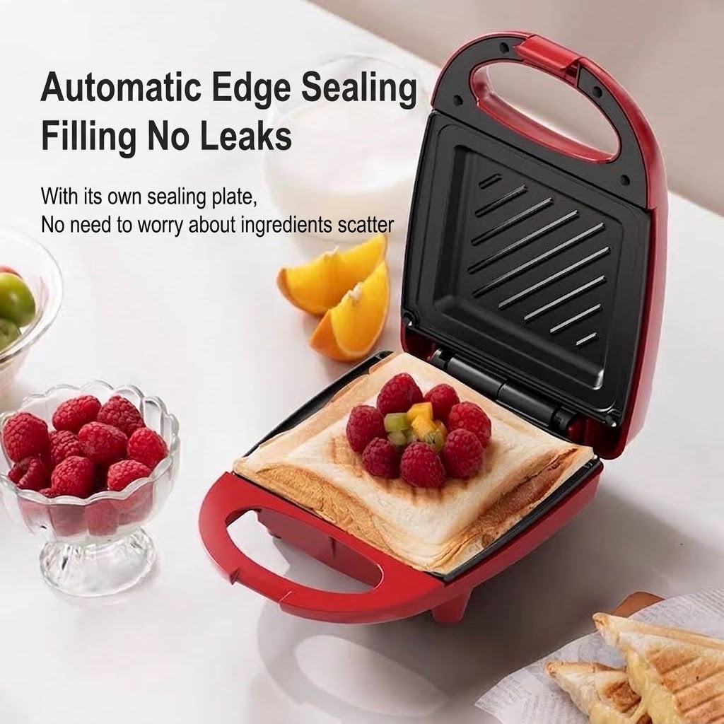 Mini Sandwich & Breakfast Maker – Non-Stick Toast Press