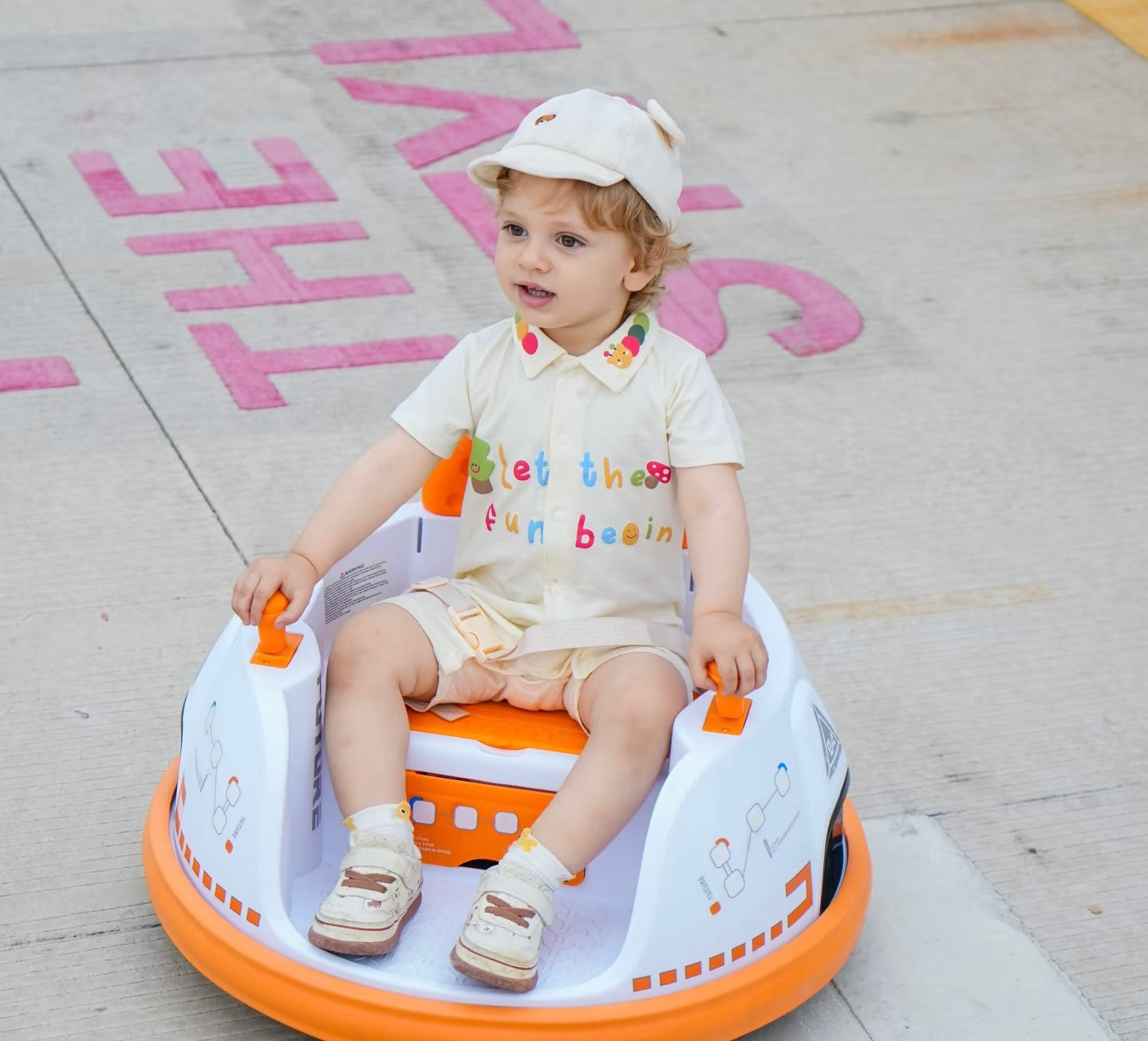 Electric Ride-On Bumper Car for Kids & Toddlers with 360-Degree Spin