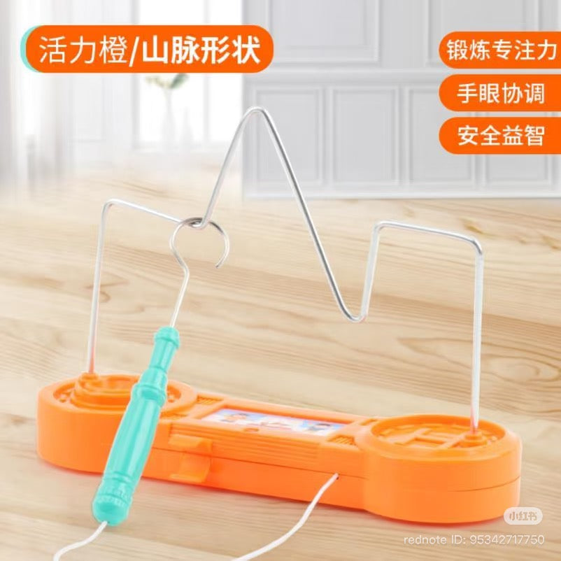 Electric Wire Loop Maze Game for Kids – Handheld Buzz Wire Challenge Toy | Improves Focus, Hand-Eye Coordination & Fine Motor Skills