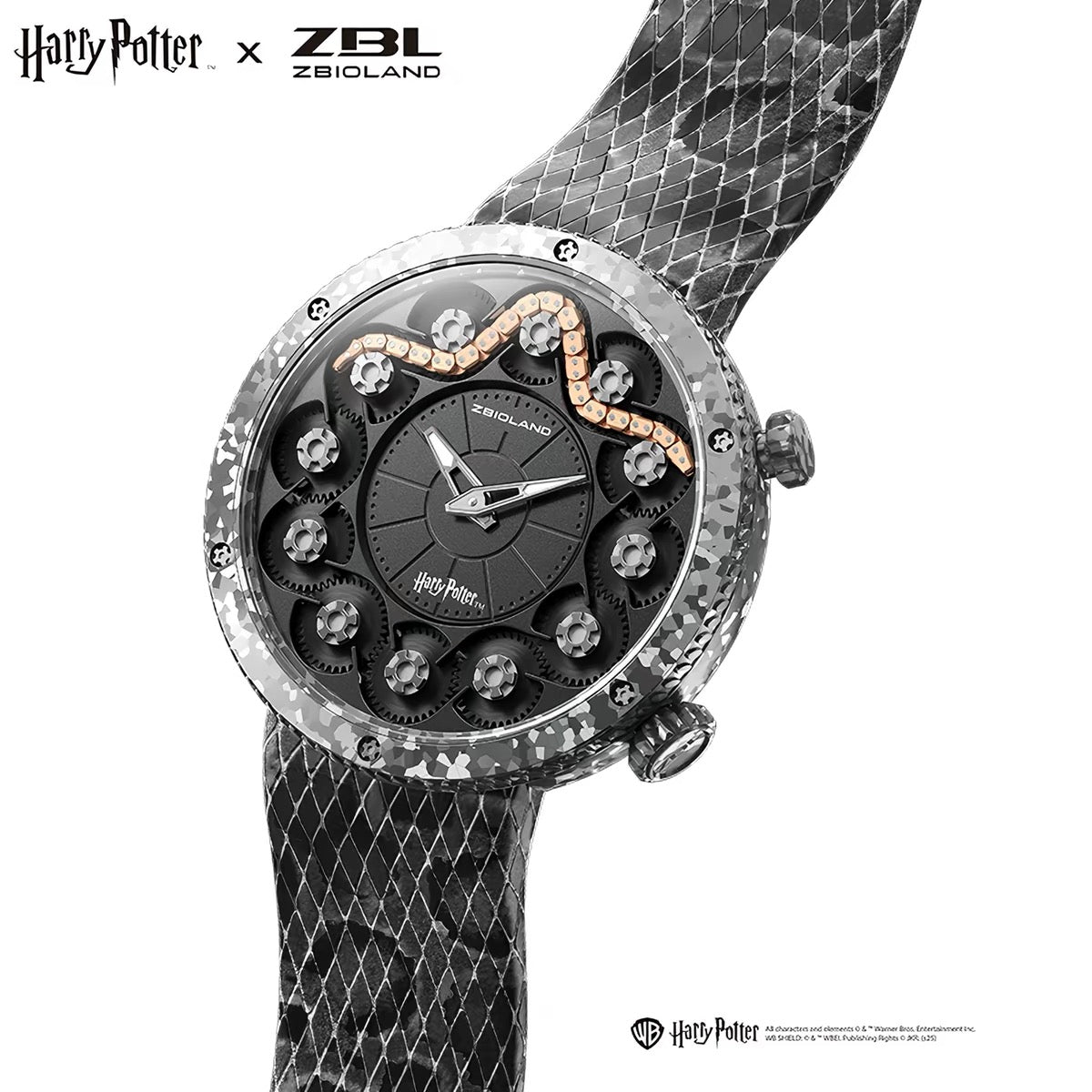 Official Harry Potter x ZBIOLAND Limited Edition Serpent Mechanical Watch – Dark Magic Concept Wristwatch