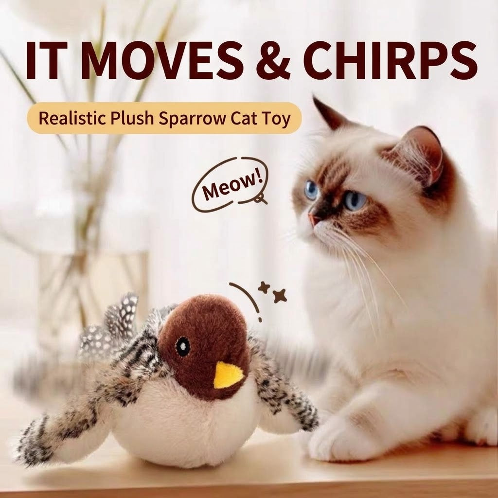 Interactive Sparrow Cat Toy – Fun Chase & Play Toy for Cats