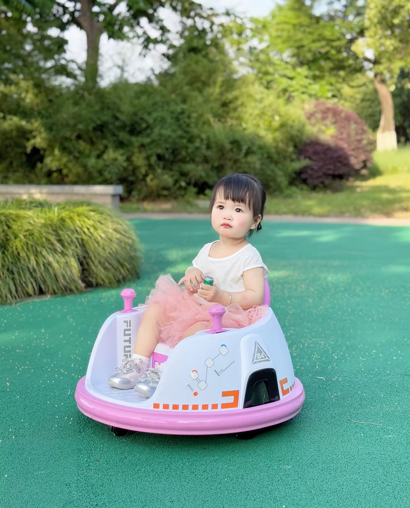 Electric Ride-On Bumper Car for Kids & Toddlers with 360-Degree Spin