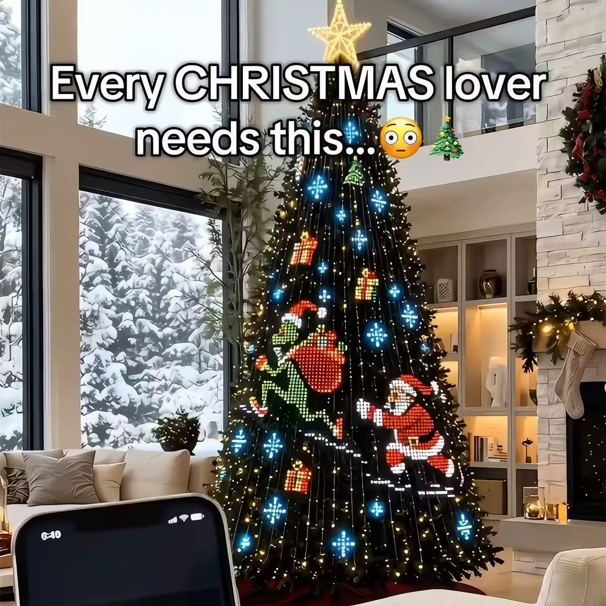 Smart Christmas Tree Projection Lights – App-Controlled Holiday Tree Decoration