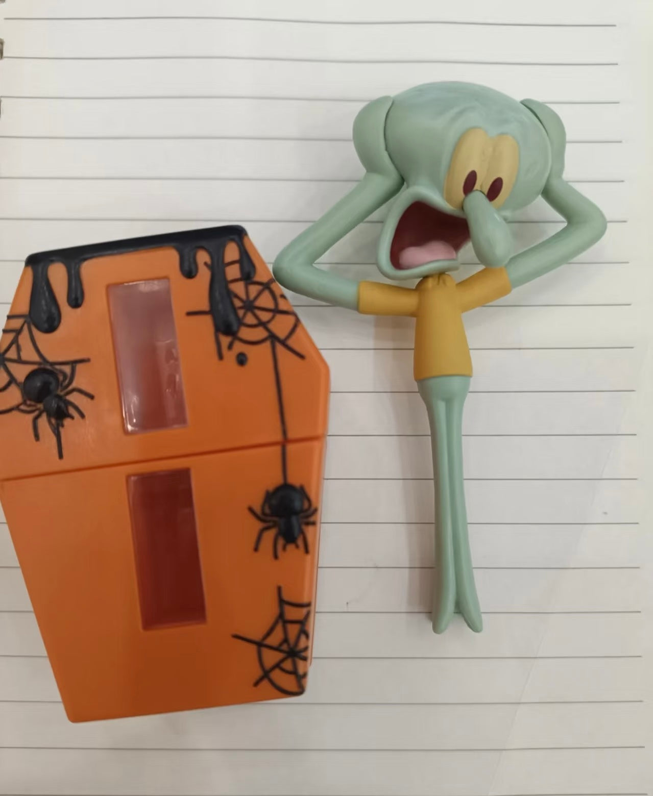Meow Scared Squidward Pull Toy – Funny Crying Sound Prank Desk Decor & Stress Relief Toy