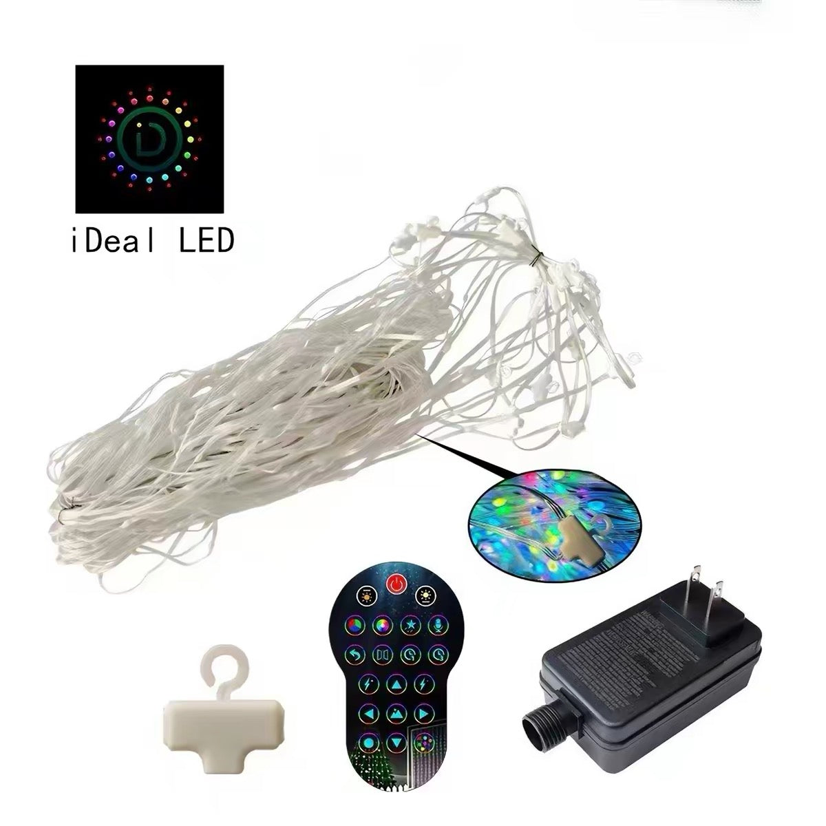 Christmas Balcony LED Lights – Santa & Snowman Holiday Decoration