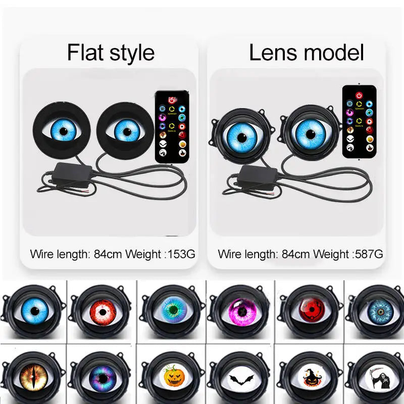Dynamic LED Eye Light Car Headlight 1.5w Devil EyeS Multi-mode LED Modified Lens Headlight Accessories