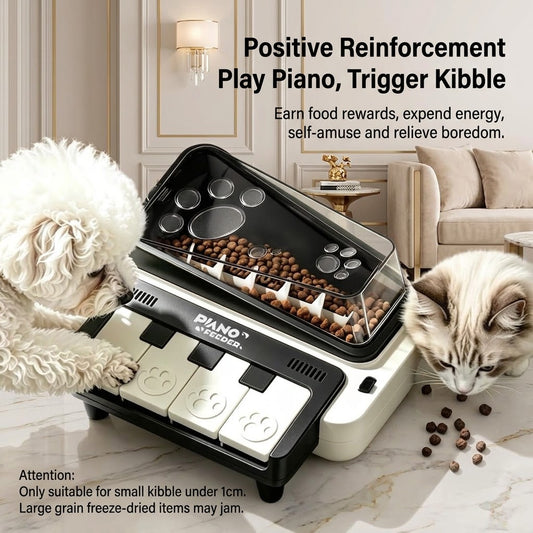 Interactive Piano Pet Feeder & Sound Puzzle Toy for Cats & Dogs