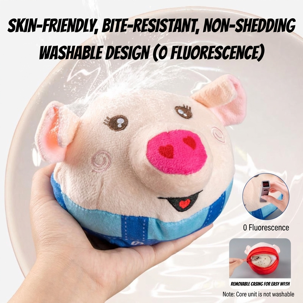 Interactive Bouncing Plush Ball Toy for Dogs & Cats – Electric Musical Talking Pet Toy (USB Rechargeable)