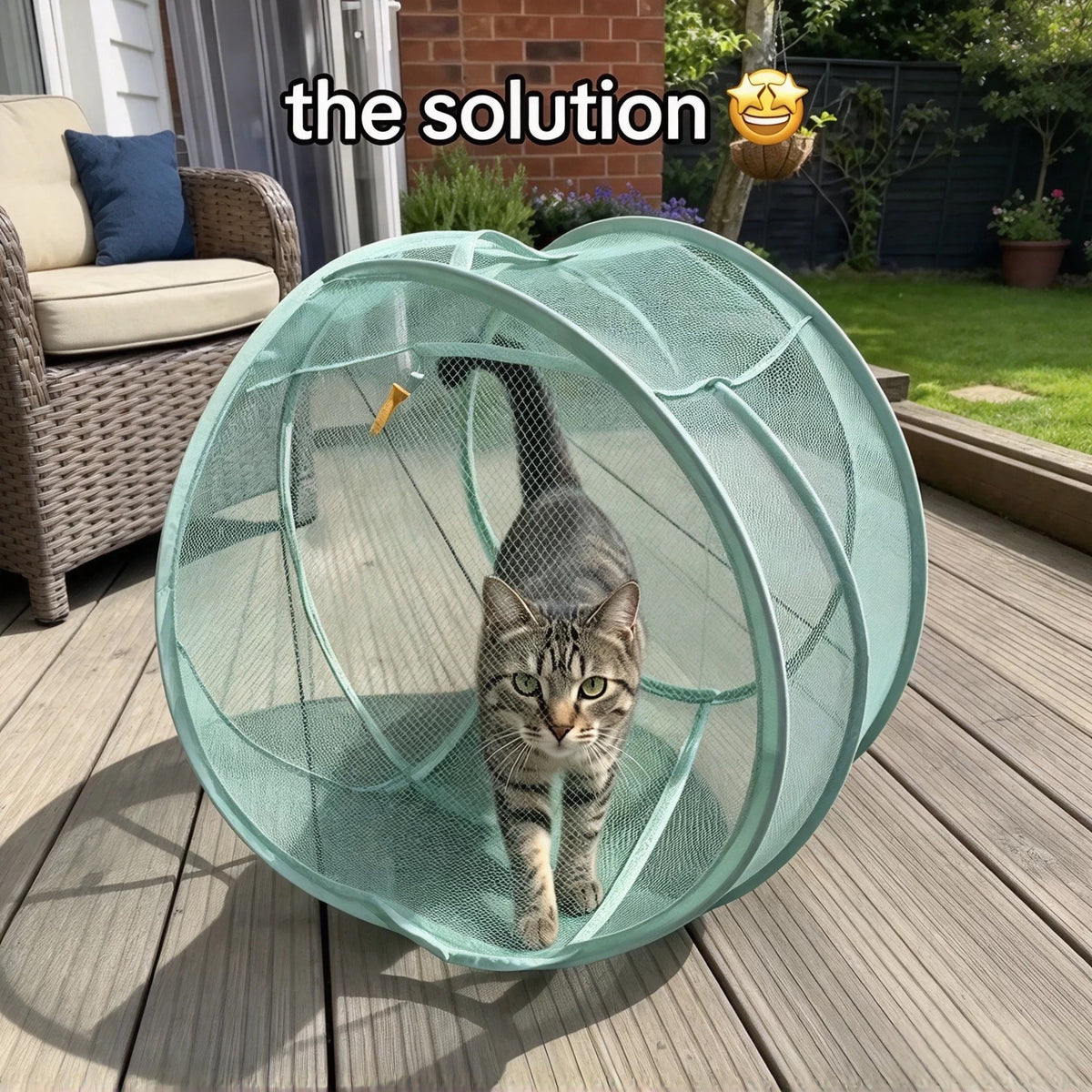 Foldable Mesh Cat Play Tent – Breathable Pet Enclosure