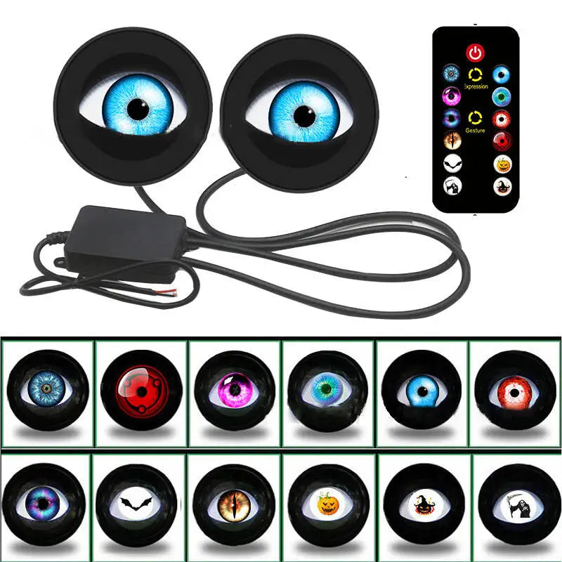 Dynamic LED Eye Light Car Headlight 1.5w Devil EyeS Multi-mode LED Modified Lens Headlight Accessories