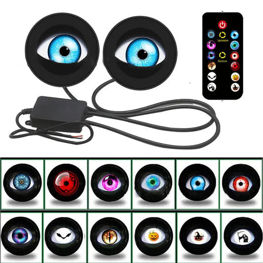 Dynamic LED Eye Light Car Headlight 1.5w Devil EyeS Multi-mode LED Modified Lens Headlight Accessories