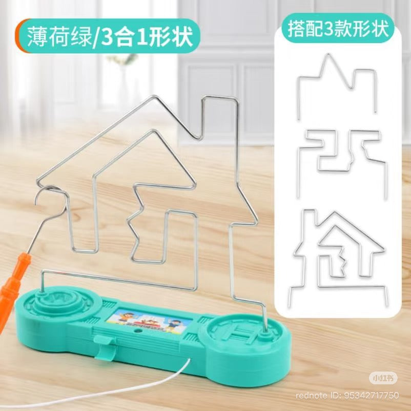 Electric Wire Loop Maze Game for Kids – Handheld Buzz Wire Challenge Toy | Improves Focus, Hand-Eye Coordination & Fine Motor Skills