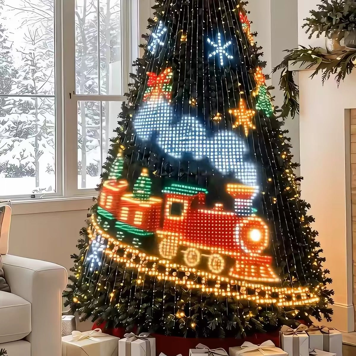 Smart Christmas Tree Projection Lights – App-Controlled Holiday Tree Decoration