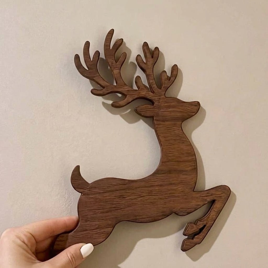 Glowing Reindeer Christmas Wall Lights – Festive Holiday Deer Decoration