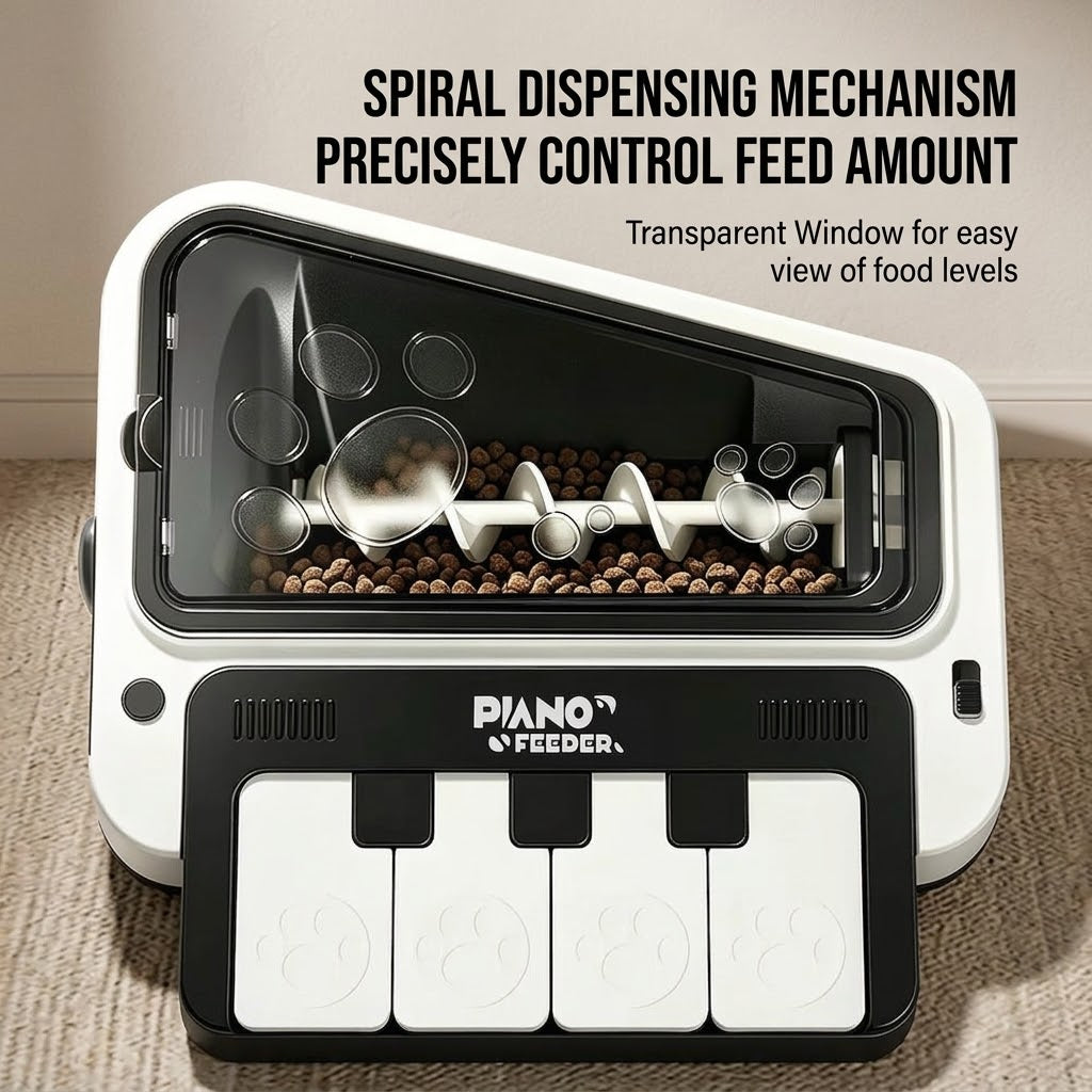 Interactive Piano Pet Feeder & Sound Puzzle Toy for Cats & Dogs