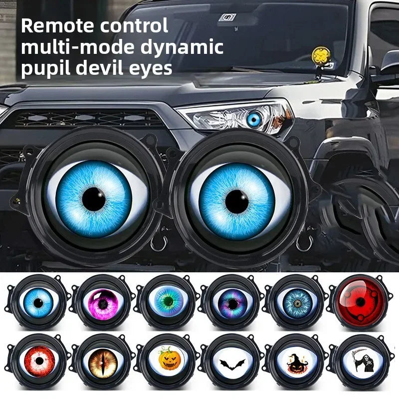 Dynamic LED Eye Light Car Headlight 1.5w Devil EyeS Multi-mode LED Modified Lens Headlight Accessories