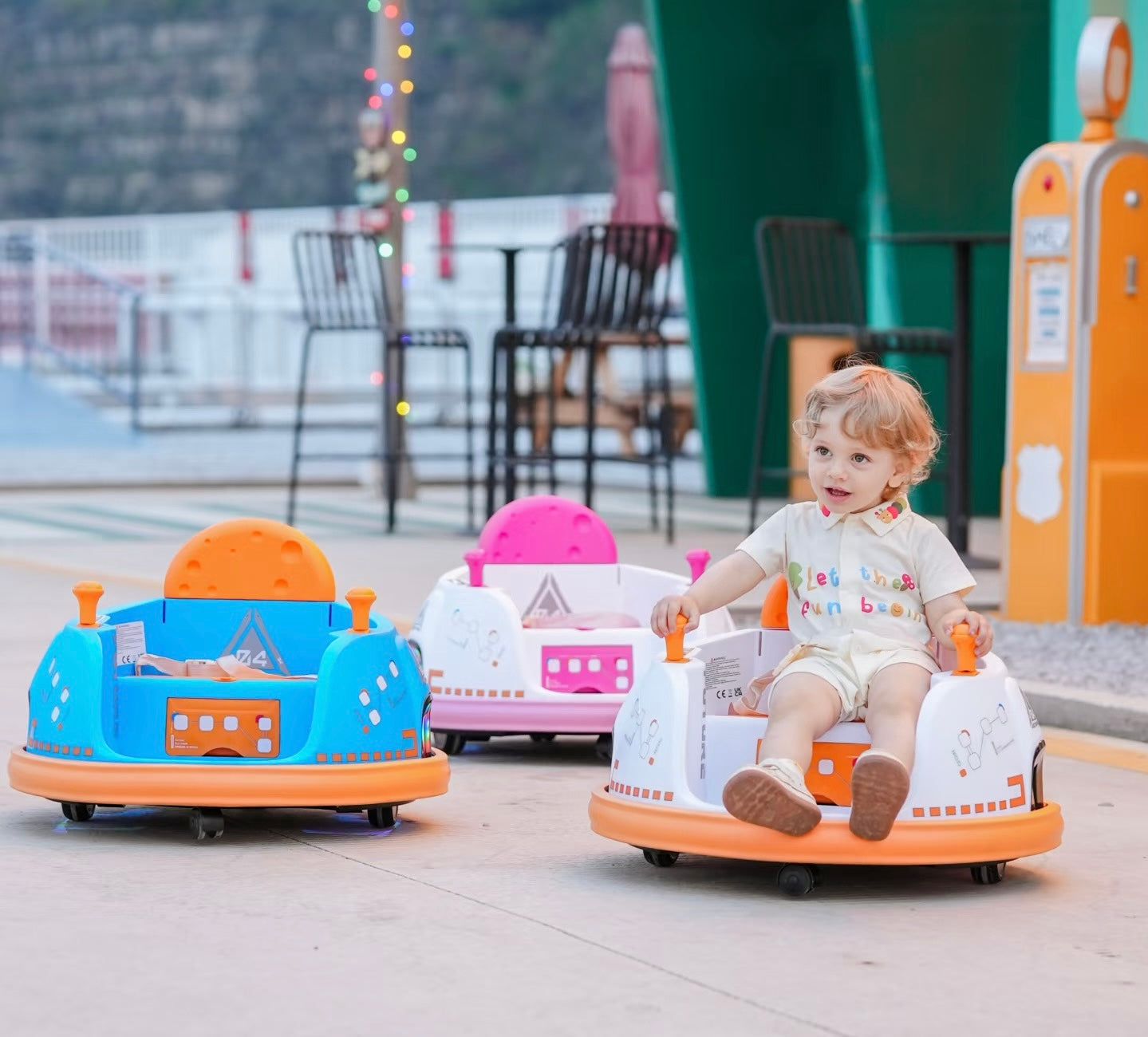 Electric Ride-On Bumper Car for Kids & Toddlers with 360-Degree Spin