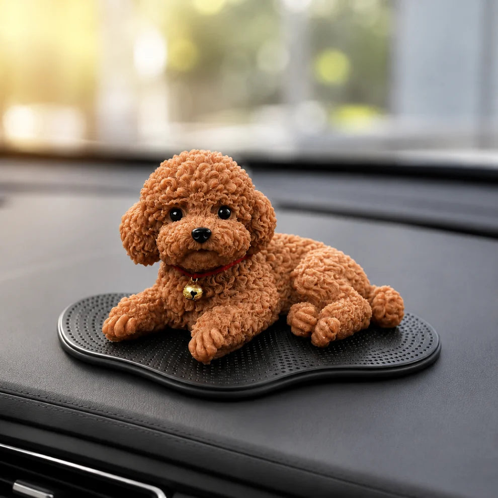 Cute Moving Dog Car Dashboard Ornament – Interactive Shaking Puppy Companion
