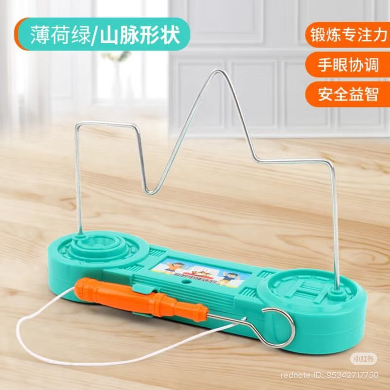 Electric Wire Loop Maze Game for Kids – Handheld Buzz Wire Challenge Toy | Improves Focus, Hand-Eye Coordination & Fine Motor Skills