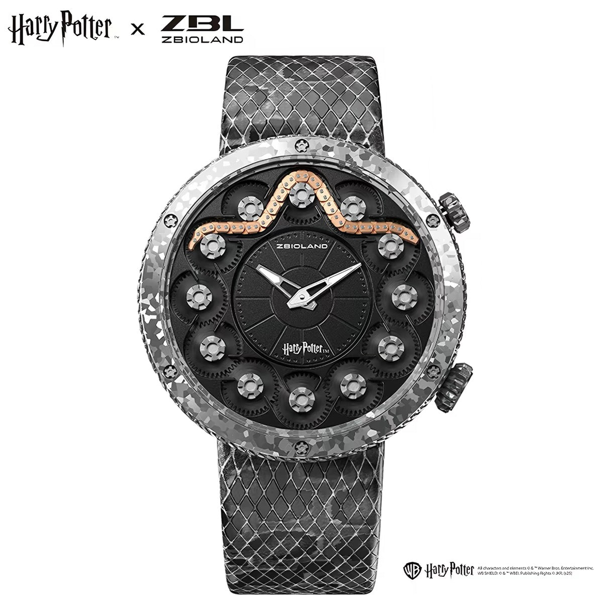 Official Harry Potter x ZBIOLAND Limited Edition Serpent Mechanical Watch – Dark Magic Concept Wristwatch