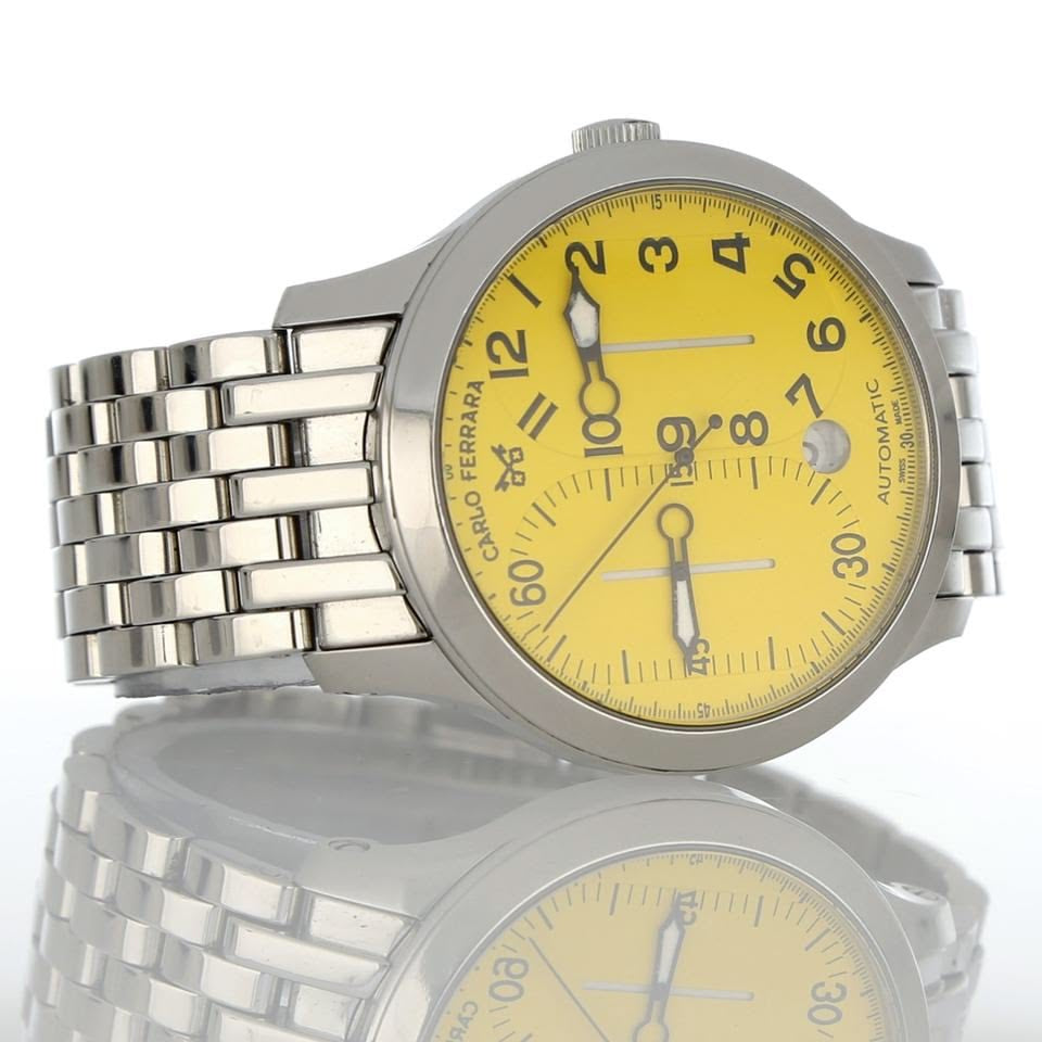 Carlo Ferrara Automatic Silver Stainless Steel Luxury Watch