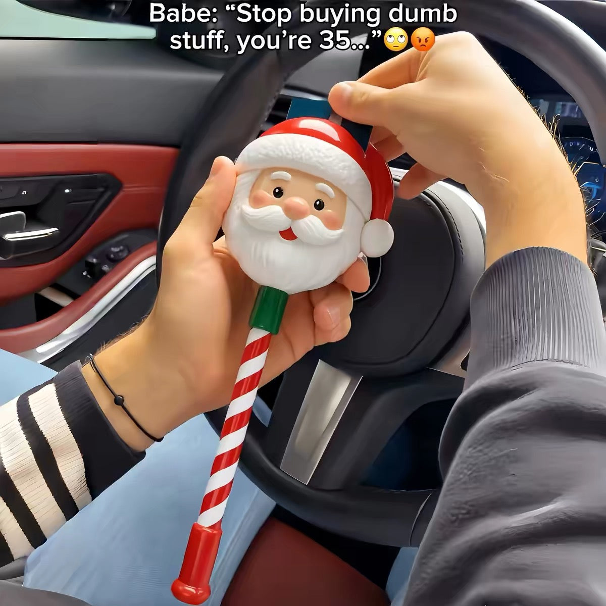 Christmas Car Card Payment Stick – Festive Gas Station Card Holder