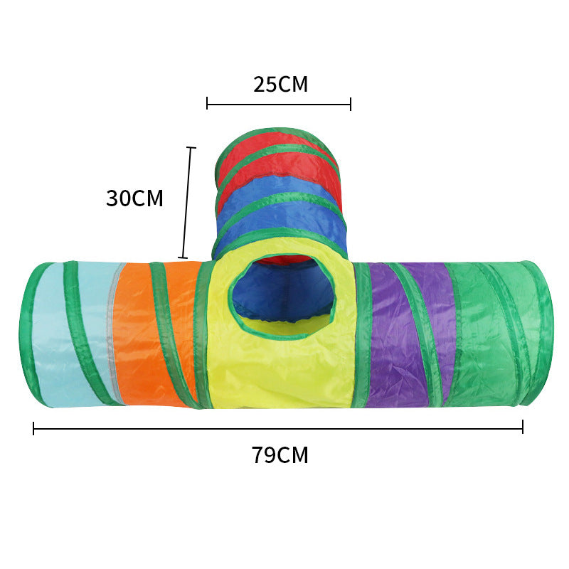 Meow™ Funny Interactive Cat Tunnel – Collapsible Cat Play Tube & Hideaway Toy