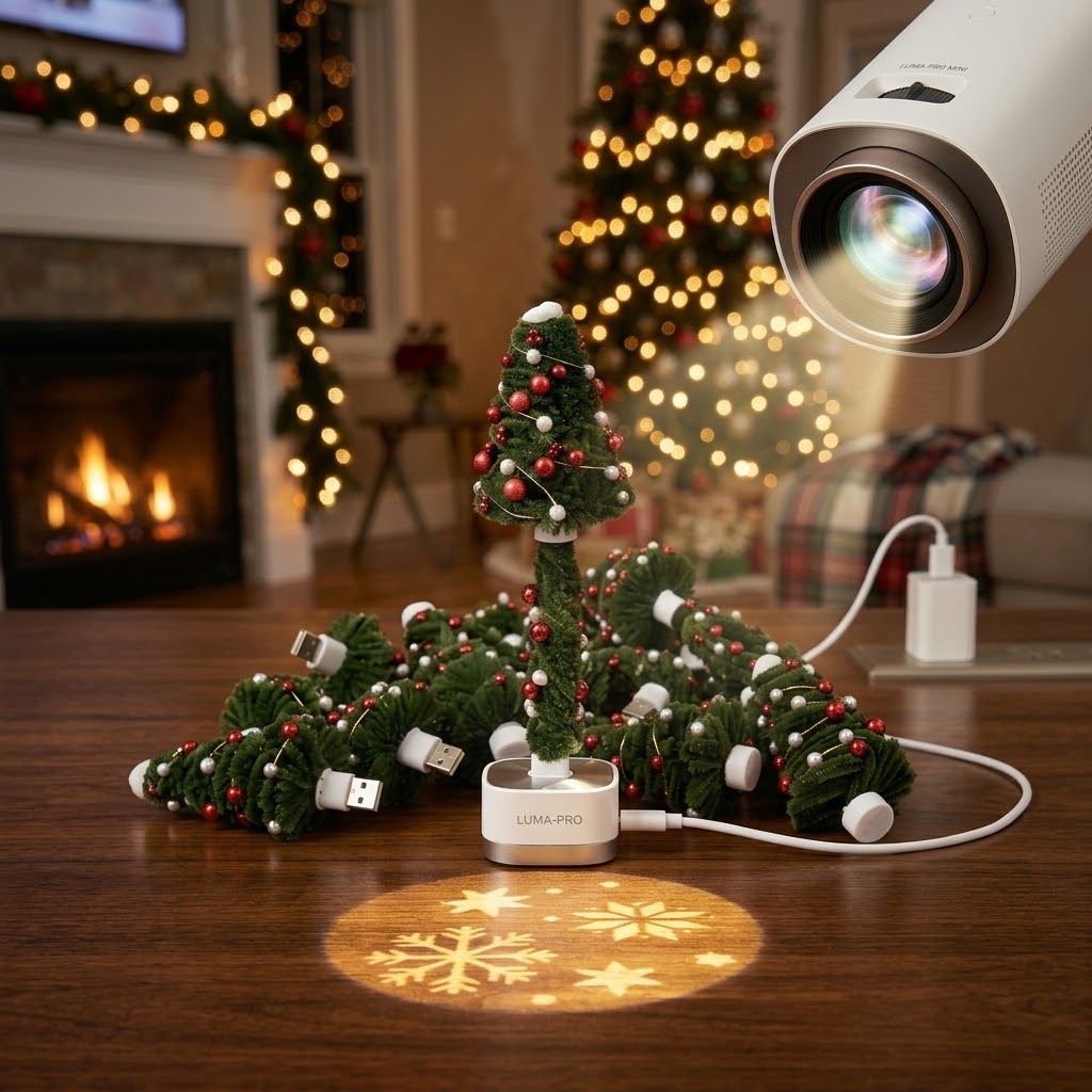 Christmas Projection Light – Magical Holiday Projector for Home Decor