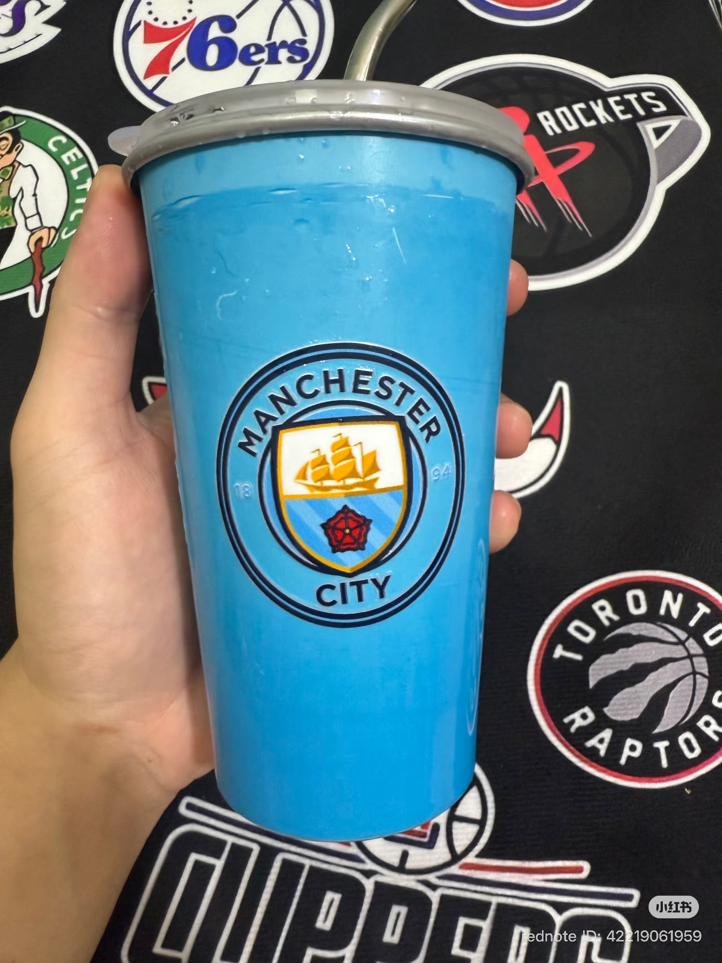 Manchester City Color-Changing Glass Mug – Premium Football Fan Drinking Cup | Perfect Gift for Man City Supporters
