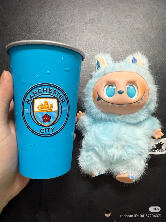 Manchester City Color-Changing Glass Mug – Premium Football Fan Drinking Cup | Perfect Gift for Man City Supporters