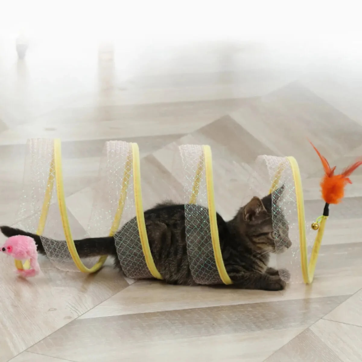Meow Fold & Play™ – Collapsible Cat Tunnel Toy for Endless Fun
